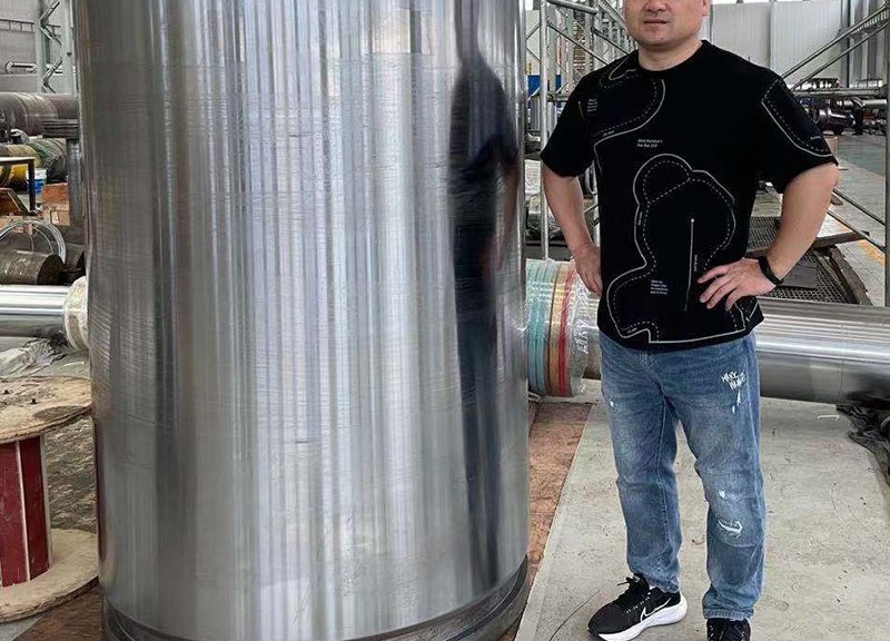 Хромированный плунжер для цилиндра пресса большого диаметра